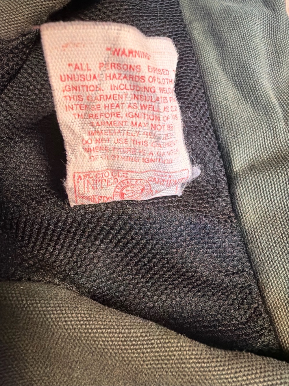Vintage 1994 Carhartt JR264 Forest Green Duck Canvas Bomber Flight Jacket Med 42 - Picture 7 of 12